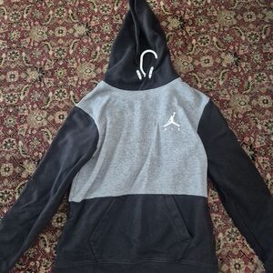Jordan Black and Gray Kids Hoodie